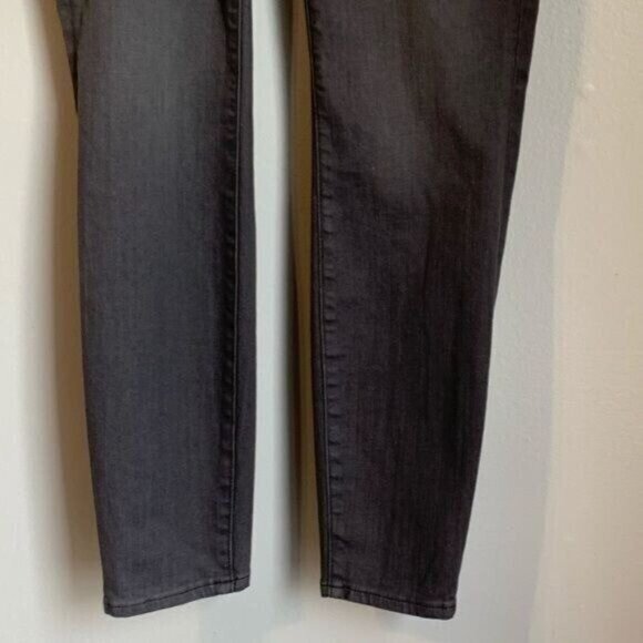 J. Crew Women's Toothpick Jeans Size 27 Gray Wash Skinny Slim Fit Grunge Neutral - Picture 2 of 8
